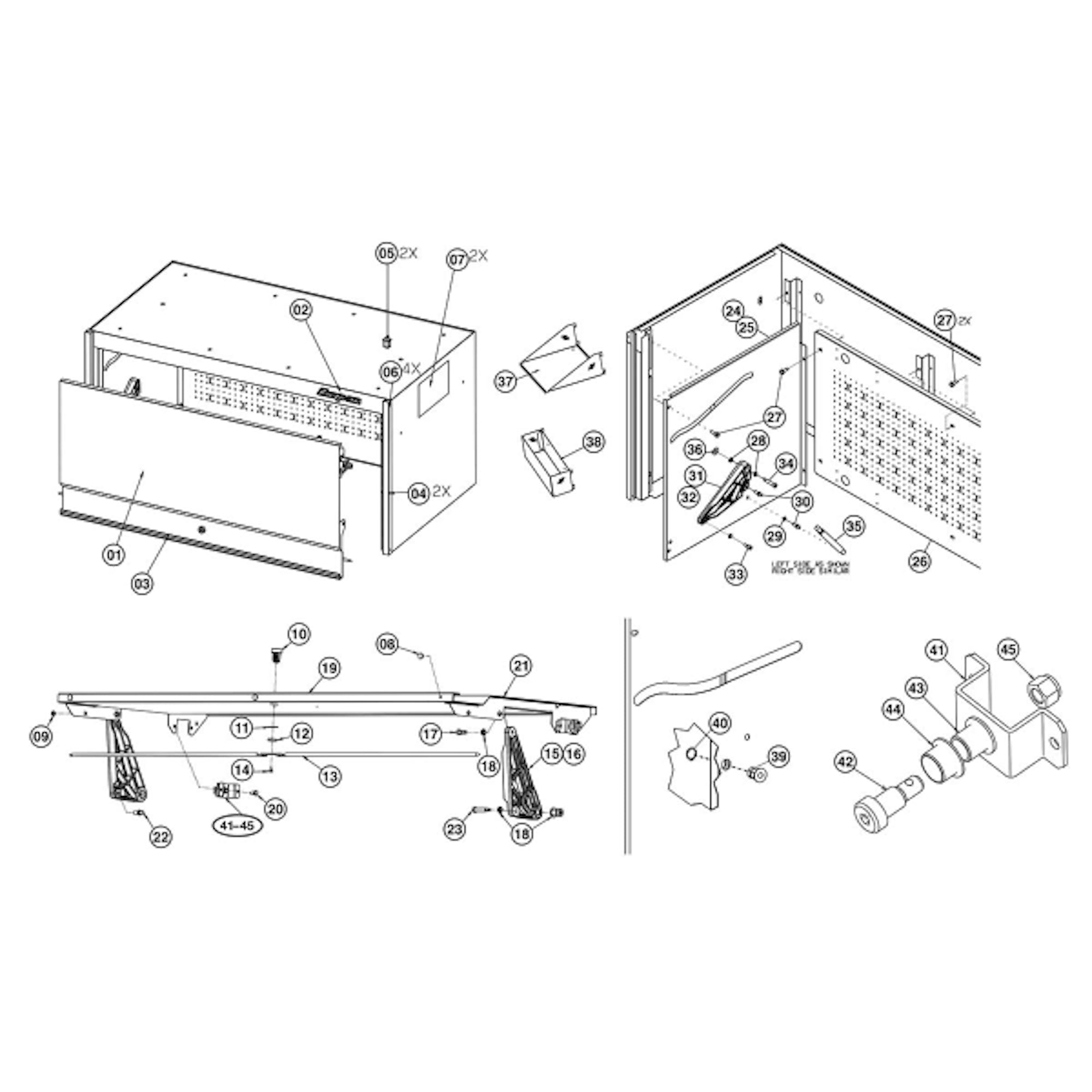 54” Masters XL Work Center, Arctic Silver | KRXL1054PKS 54” Masters XL Work Center, Arctic Silver | KRXL1054PKS